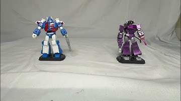 Stop motion: Ultra Magnus Vs Shockwave