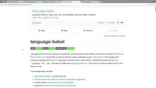 Atom Editor Tutorial - Babel [21/32]