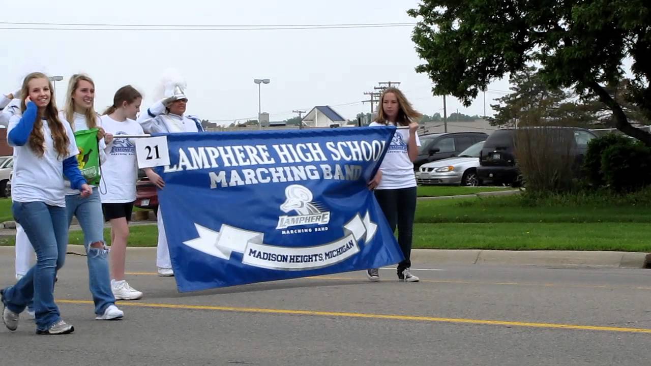 Lamphere High School Marching Band Memorial Day Parade 5/28/2011 Part 2 YouTube