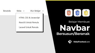 Cara Membuat Navbar Bersusun/Beranak - HTML CSS Javascript