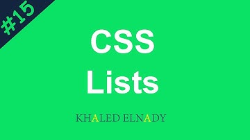 [ كورس Css ] درس #15 - شرح كل ما يخص القوائم Lists