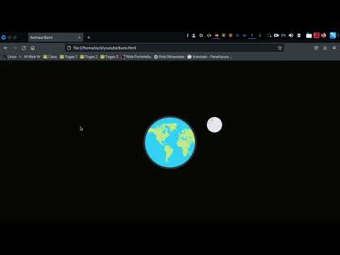 Earth Animation (HTML, CSS only)