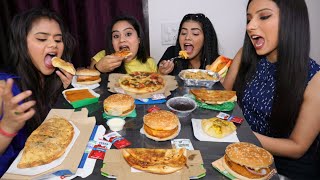 Burgers, Pizza, Pasta, Choco Lava Cake, Taco, Garlic Bread, Zingy Parcel etc.. Eating Challenge