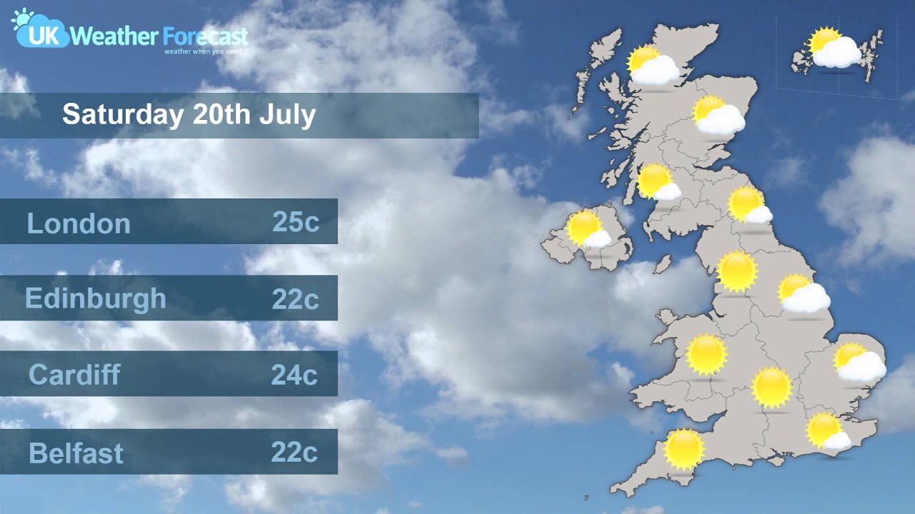 UK Weather Forecast Friday 19th July & Weekend YouTube