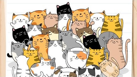 Brain Test Level 22 there is an intruder in our cat party