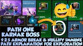 MCOC 9.2.5 ARMOR BREAK & NULLIFY IMMUNE PATH NODES EXPLANATION FOR EXPLORATION #marvel #mcoc #kabam