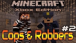 MineCraft Xbox | Cops & Robbers Mini-Game | BatMan & SpiderMan