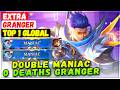 Double Maniac Gameplay 0 Deaths Granger [ Top Global Granger ] EXTRA - Mobile Legends Build