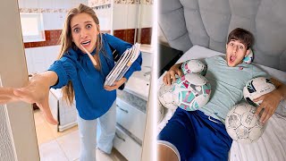 Dimineața unui ELEV din clasa a 12-a 🆚 UNUI SPORTIV 😱/ Miriam și Dani își arată rutina lor😄
