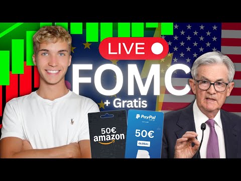🚨FOMC MEETING: Wie reagiert Silber & Bitcoin? - Live Trading!🟢