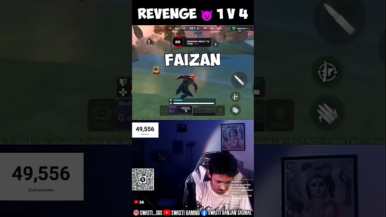 Revenge 1 v 4 🤯🤯 