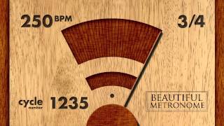 250 Bpm 34 Wood Metronome Hd