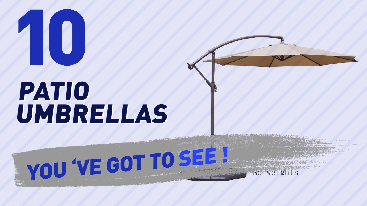 Top 10 Patio Umbrellas // New & Popular 2017 YouTube