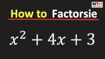 Factorise x^2+4x+3 | Factor x2+4x+3