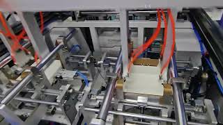 2 stations cardboard box folding machine manufacture good tray former