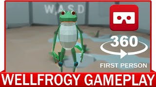 360° VR VIDEO - WELLFROGY GAMEPLAY - FROGGER GAME - Frog Jump - First Person - VIRTUAL REALITY 3D