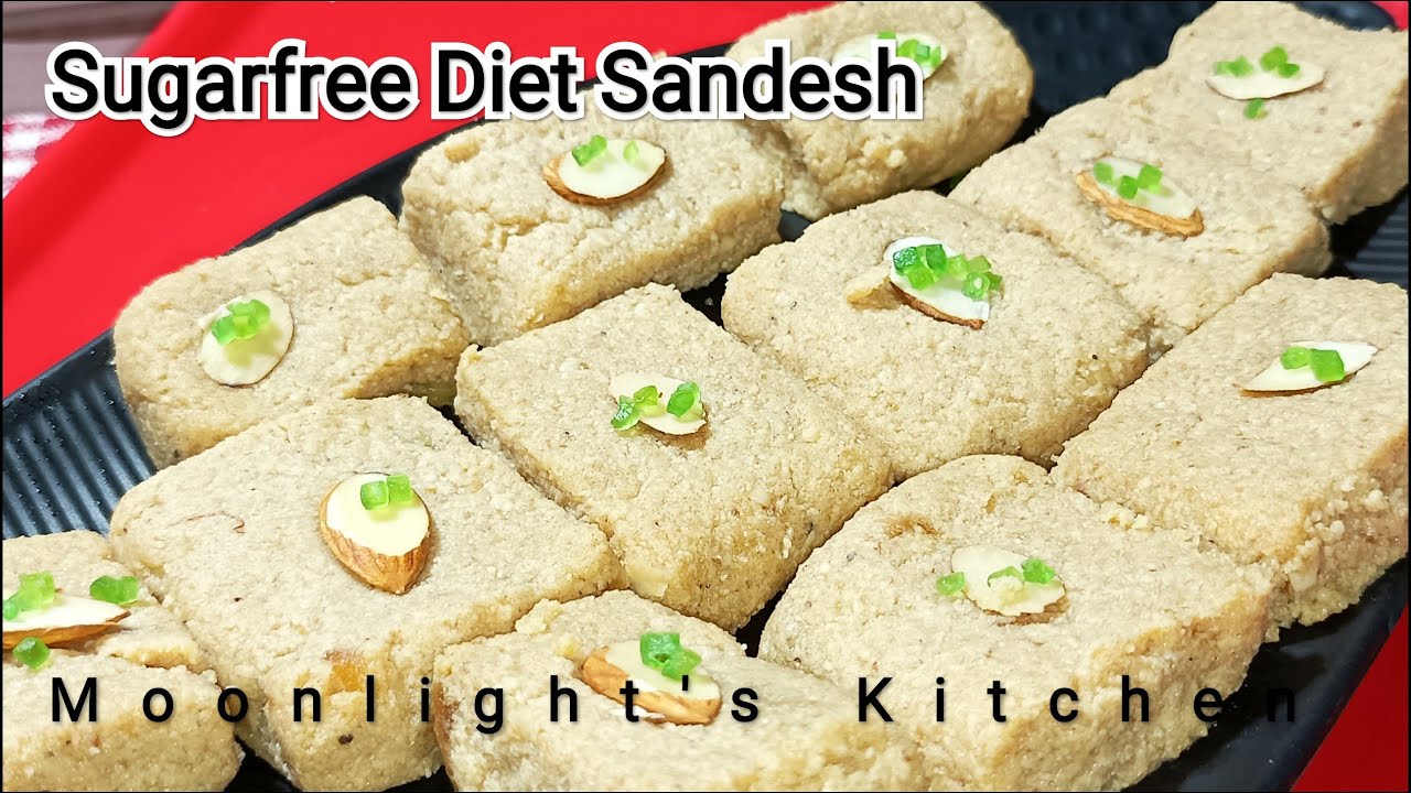 Sugarfree Diet Sandesh Recipe || Without Sugar Dessert Recipe