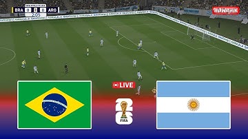 🔴LIVE : BRAZIL vs ARGENTINA - FIFA WORLD CUP 2026 ao vivo Match | Pes 21 Simulation Gameplay