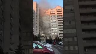 Пожар в Волгограде на Кубанской