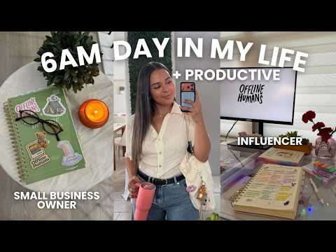6 AM PRODUCTIVE DAY IN MY LIFE | packing orders, garden tour, night routine, new store location