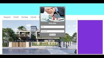 WEB1043 (MẪU SỐ 01): Hướng dẫn làm trang chủ - tắt/mở Form đăng nhập - JavaScript (part 3)