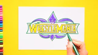 How to draw Wrestlemania