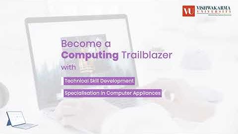 Launch Your Career with a BBA in Computer Applications at Vishwakarma University!#admissions2024_25