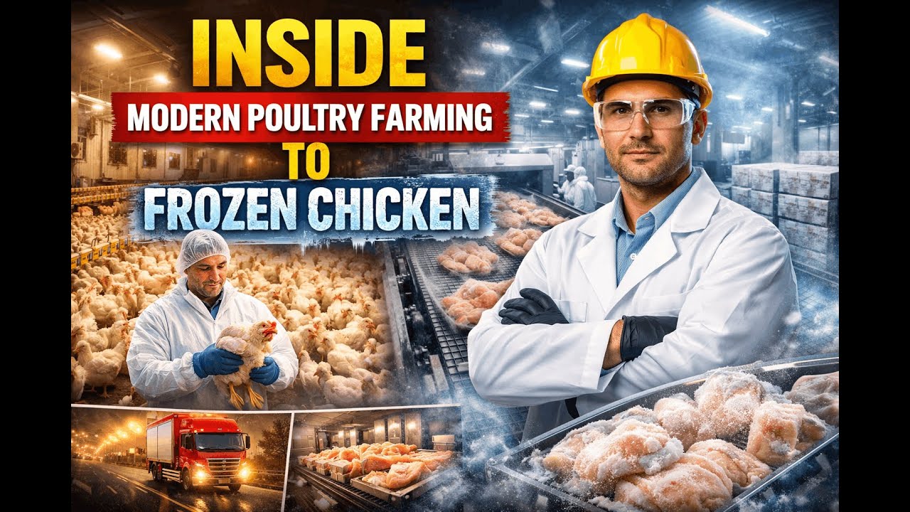 Inside Modern Poultry Farming to Frozen Chicken Products | Farm to Factory Documentary 4K