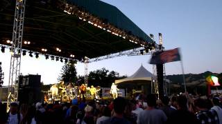 SNWMF 2011 - Giants Flag during Ozomatli