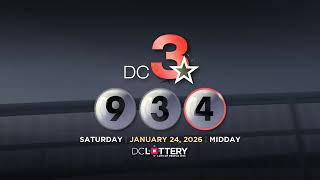 DC LOTTERY Midday 01/24/2026