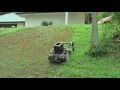 Radio controlled slope mower