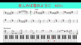 悲しみは雪のように キーボード１アレンジ