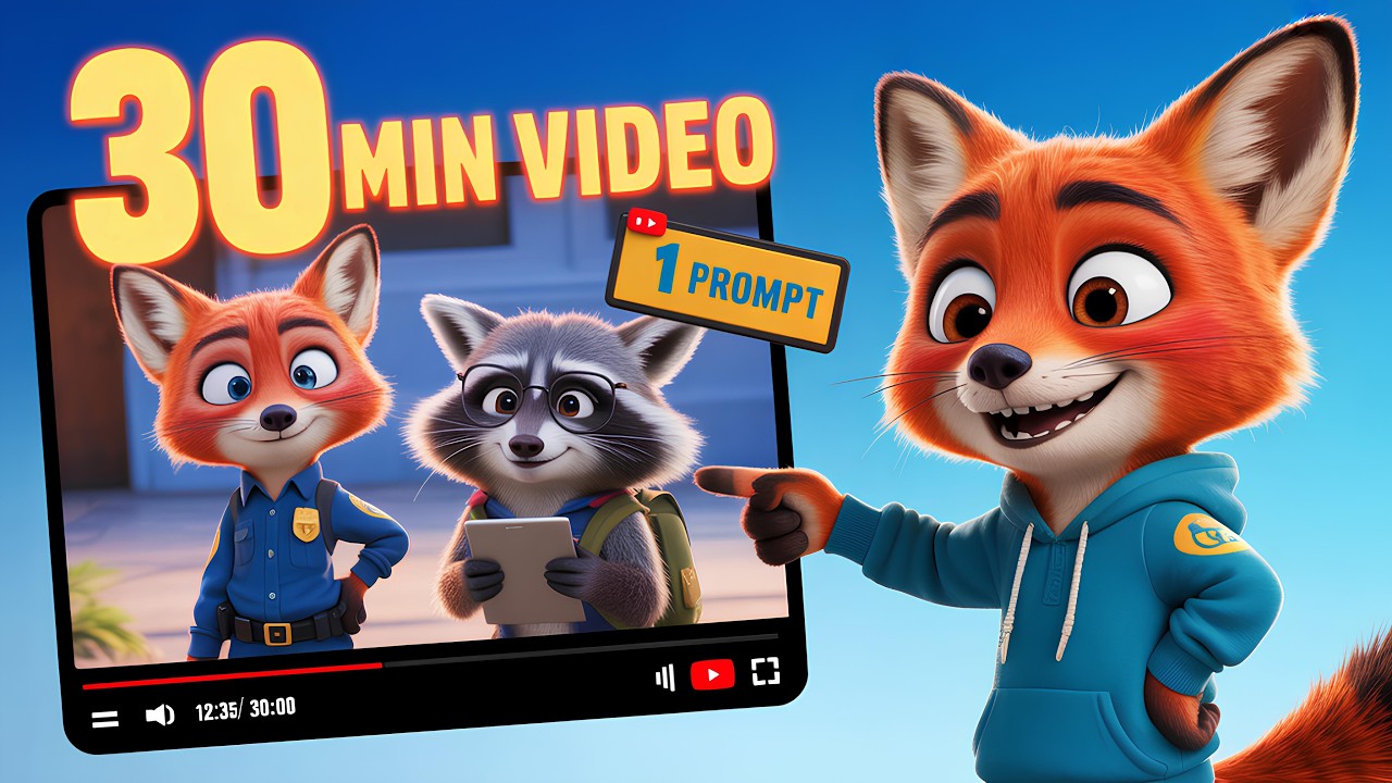 Create 30-Minute AI Videos using just One Prompt | MagicLight AI FULL ...