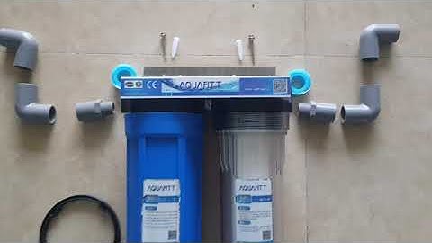 Hướng dẫn lắp bộ 2 cốc lọc thô lấy nước sạch sử dụng