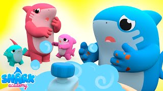 BABY SHARK learns to WASH his HANDS! | Good Behaviour For Kids