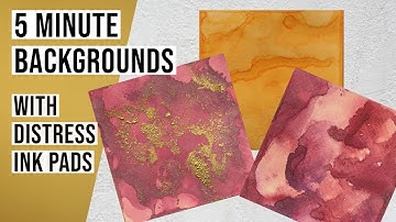 5 MINUTE EASY CARD BACKGROUND // Using Distress ink pads to create easy card backgrounds