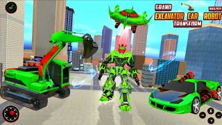 EXCAVATOR ROBOT BERUBAH JADI MOBIL BALAP | Grand Excavator Robot Transform 2021 screenshot 4
