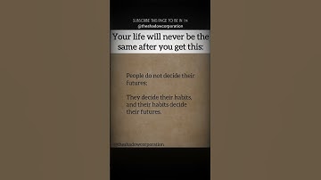 “Your Habits Are Designing Your Future—Start Choosing Wisely!” #motivation #quotes