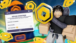 💸DONATING ROBUX IN PLS DONATE LIVE💸 #saveplsdonate