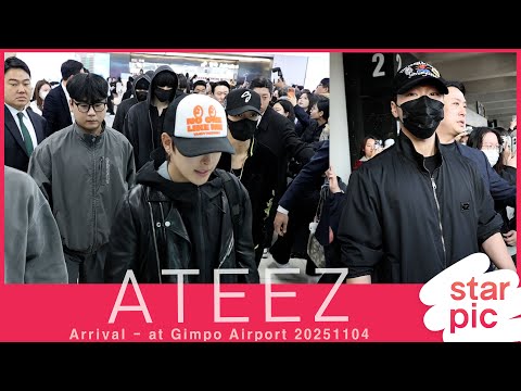 에이티즈 '쾌남들의 입국!' [STARPIC] / ATEEZ Arrival - at Gimpo Airport 20251104