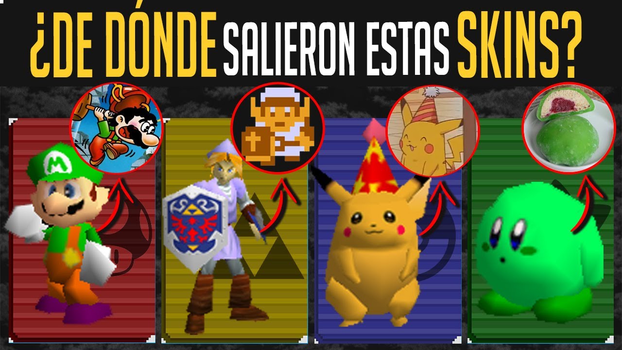 Происхождение скинов в Super Smash Bros. на Nintendo 64