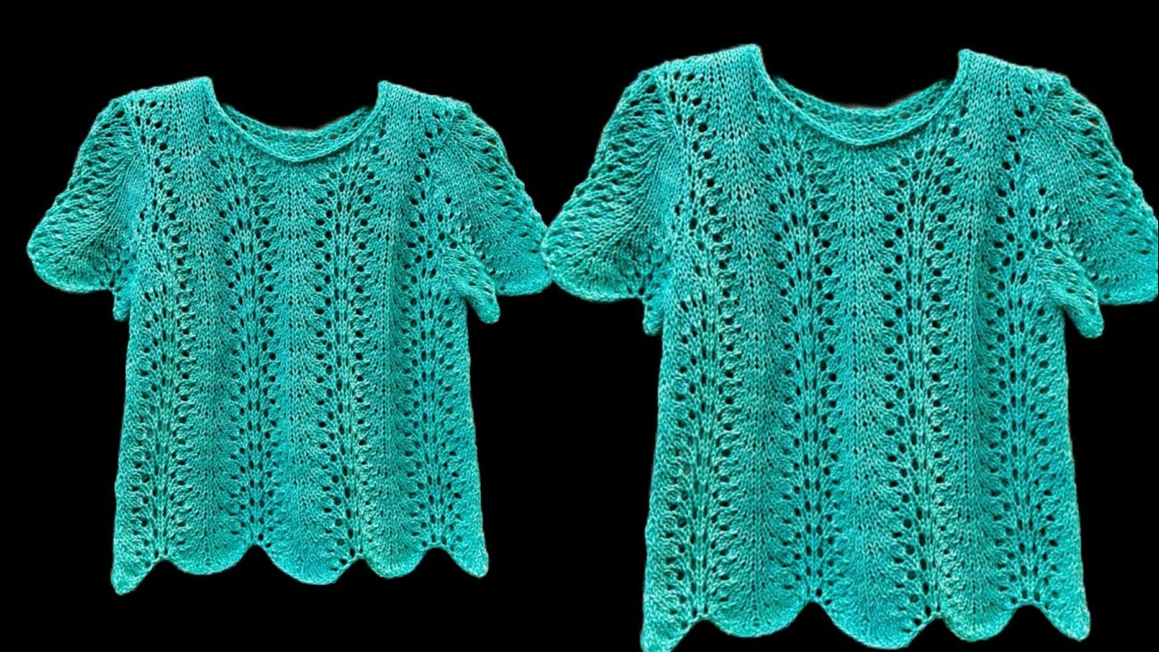 Ladies half sweater knitting design 