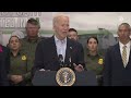 President Biden visits Texas-Mexico border, asks Trump to support bipartisan bill