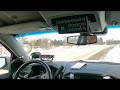 Ontario Provincial Police pulling over speeding car - Caledon