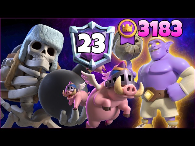 3183🥇 with*Best*Giant Skeleton Hogs Deck.!