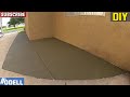 How to Pour a Concrete Driveway Addition DIY