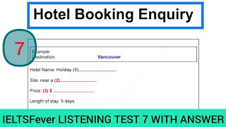 Ielts fever listening test 7 | Hotel booking enquiry | Pacific tapa cloth | Monarch butterflies