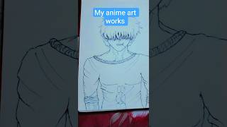 My anime drawings👍 #anime #anime drawing #K.M Arts and tips #art