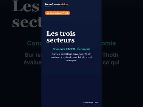 Le Décryptage Thoth — FASEG : les 3 secteurs de Colin Clark