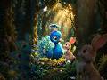 Lost Peacock 😢 | Where Is My Mom? (Part 1) #3danimation #EmotionalStory #Animation #Peacock #Rabbit